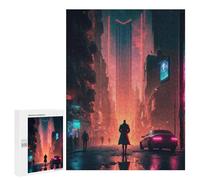 Jigsaw Puzzles for Teenagerss 500 PCS Dystopian Future Teenagers Puzzles DIY Toys Staycation Kill Time Fun at Home Activities, 500 PCS