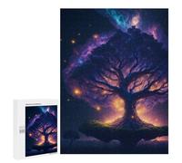 Jigsaw Puzzles for Teenagerss 500 PCS Enchanted Celestial Tree Adult Puzzles Toy Wall Decor Staycation Kill Time Stress Reduction Gifts 500 PCS