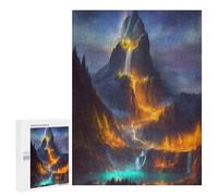 Jigsaw Puzzles for Teenagerss 500 PCS Enchanted Mountain Landscape -2 Puzzles for Adults Fun Games Analysis And Logic Parent-child Interaction 500 PCS