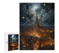 Jigsaw Puzzles for Teenagerss 500 PCS Epic Star Castle Puzzles for Adults Fun Games Analysis And Logic Parent-child Interaction 500 PCS
