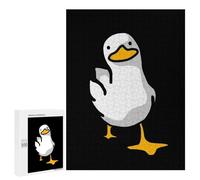 Jigsaw Puzzles for Teenagerss 500 PCS Funny White Duck Puzzles for Adults Brain Teaser Game Pattern Assembly Parent-child Interaction 500 PCS
