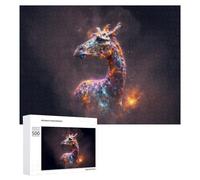Jigsaw Puzzles for Teenagerss 500 PCS Galactic Giraffe Cosmic Artwork Adult Jigsaw Toy Wall Decor Staycation Kill Time Fun Activities at Home 500 PCS