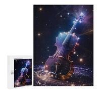 Jigsaw Puzzles for Teenagerss 500 PCS Galactic Violin Melody Adult Jigsaw Toy Wall Decor Staycation Kill Time Fun Activities at Home 500 PCS