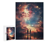 Jigsaw Puzzles for Teenagerss 500 PCS Galaxy Sunset Puzzles for Adults Brain Teaser Game Pattern Assembly Parent-child Interaction 500 PCS