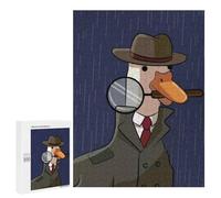 Jigsaw Puzzles for Teenagerss 500 PCS Goose Game Ducktective Puzzles for Adults Brain Teaser Game Pattern Assembly Parent-child Interaction 500 PCS