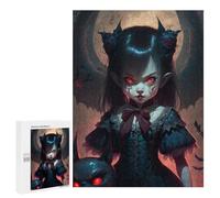 Jigsaw Puzzles for Teenagerss 500 PCS Gothic Vampire Maiden Puzzles for Adults Fun Games Analysis And Logic Parent-child Interaction 500 PCS