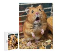 Jigsaw Puzzles for Teenagerss 500 PCS Hamster Meme Adult Puzzles Hands-on Game Stress Reliever Unique Gifts for Birthday And Christmas 500 PCS