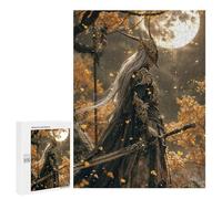 Jigsaw Puzzles for Teenagerss 500 PCS High Elf Under Autumn Moon Puzzles for Adults Brain Teaser Game Pattern Assembly Parent-child Interaction 500 PCS