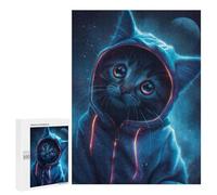 Jigsaw Puzzles for Teenagerss 500 PCS Kawaii Cat in Onesie Adult Puzzles Relax Games But Fun And Humorous for Is Ideal As A Gift 500 PCS