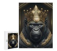 Jigsaw Puzzles for Teenagerss 500 PCS Kingly Gorilla Majesty Adult Puzzles Hands-on Game Stress Reliever Unique Gifts for Birthday And Christmas 500 PCS