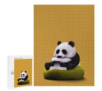 Jigsaw Puzzles for Teenagerss 500 PCS Lazy Panda Adult Puzzles Anti-Stress Toys Staycation Kill Time Fun at Home Activities, 500 PCS