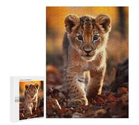 Jigsaw Puzzles for Teenagerss 500 PCS Lion Cub Jigsaw Puzzle Relaxing Games Home Decoration Unique Birthday And Gifts 500 PCS