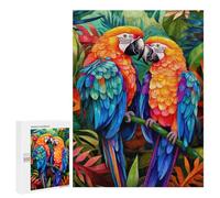 Jigsaw Puzzles for Teenagerss 500 PCS Macaws in Tropical Paradise Adult Jigsaw Toy Wall Decor Staycation Kill Time Fun Activities at Home 500 PCS