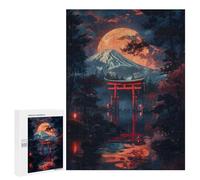 Jigsaw Puzzles for Teenagerss 500 PCS Mystical Night Japanese Jigsaw Puzzle Relaxing Games Home Decoration Unique Birthday And Gifts 500 PCS