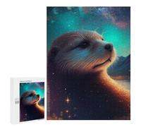 Jigsaw Puzzles for Teenagerss 500 PCS Otter Galaxy Jigsaw Puzzle Relaxing Games Home Decoration Unique Birthday And Gifts 500 PCS