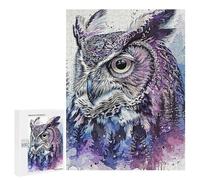 Jigsaw Puzzles for Teenagerss 500 PCS Owl Paint Adult Puzzles Toy Wall Decor Staycation Kill Time Stress Reduction Gifts 500 PCS