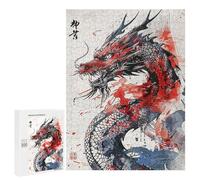 Jigsaw Puzzles for Teenagerss 500 PCS Painting Chinese Dragon Jigsaw Puzzle Relaxing Games Home Decoration Unique Birthday And Gifts 500 PCS