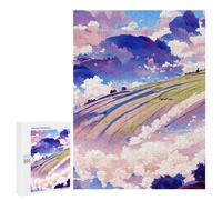Jigsaw Puzzles for Teenagerss 500 PCS Pastoral Dreamscape Jigsaw Puzzle Anti-Stress Toys Precision Cutting Parent-child Interaction 500 PCS