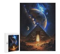 Jigsaw Puzzles for Teenagerss 500 PCS Pyramid Portal to Another World Adult Puzzles Hands-on Game Stress Reliever Unique Gifts for Birthday And Christmas 500 PCS