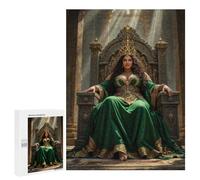 Jigsaw Puzzles for Teenagerss 500 PCS Queen on Throne Jigsaw Family Game Perfect Decoration Unique Gifts for Birthday And Christmas 500 PCS