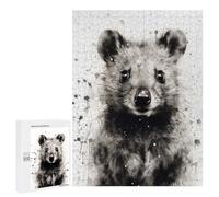 Jigsaw Puzzles for Teenagerss 500 PCS Quokka Beauty Black Ink Puzzles for Adults Fun Games Analysis And Logic Parent-child Interaction 500 PCS