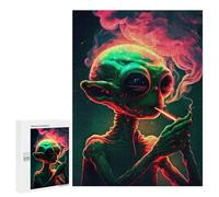 Jigsaw Puzzles for Teenagerss 500 PCS Smoking Officer Puzzles for Adults Brain Teaser Game Pattern Assembly Parent-child Interaction 500 PCS