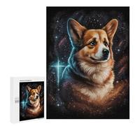 Jigsaw Puzzles for Teenagerss 500 PCS Space Corgi Celestial Companion -2 Jigsaw Family Game Perfect Decoration Unique Gifts for Birthday And Christmas 500 PCS
