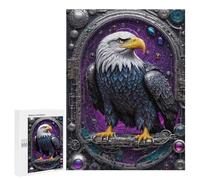 Jigsaw Puzzles for Teenagerss 500 PCS Steampunk Majesty Eagle Puzzles for Adults Brain Teaser Game Pattern Assembly Parent-child Interaction 500 PCS