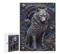 Jigsaw Puzzles for Teenagerss 500 PCS Steampunk White Wolf Puzzles for Adults Fun Games Analysis And Logic Parent-child Interaction 500 PCS