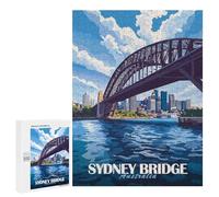 Jigsaw Puzzles for Teenagerss 500 PCS Sydney Harbour Bridge Jigsaw Puzzle Anti-Stress Toys Precision Cutting Parent-child Interaction 500 PCS