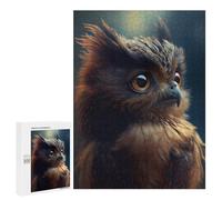 Jigsaw Puzzles for Teenagerss 500 PCS Tiny Brown Owls Gaze Puzzles for Adults Fun Games Analysis And Logic Parent-child Interaction 500 PCS