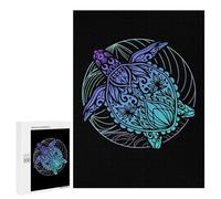 Jigsaw Puzzles for Teenagerss 500 PCS Turtle Mandala Adult Puzzles Hands-on Game Stress Reliever Unique Gifts for Birthday And Christmas 500 PCS