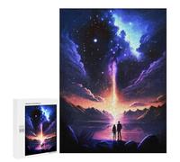 Jigsaw Puzzles for Teenagerss 500 PCS Twilight Galaxy Lake Jigsaw Puzzle Relaxing Games Home Decoration Unique Birthday And Gifts 500 PCS