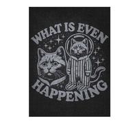 Jigsaw Puzzles for Teenagerss 500 PCS What Is Even Happening - Space Cat Existential Meme Jigsaws for Adults Toy Wall Decor Hand Speed Race Deal As Gifts for The Whole Family 500 PCS