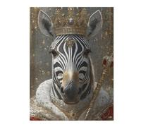 Jigsaw Puzzles for Teenagerss 500 PCS Zebra King Puzzles for Adults Anti-Stress Toys Difficult Challenge Deal As Gifts for The Whole Family 500 PCS