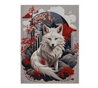 Jigsaw Puzzles for Teenagerss 52x38cm/1000pcs Cherry Blossom Wolf Jigsaw Puzzle Relaxing Games Pattern Assembly Difficult And Challenge 52x38cm/1000pcs