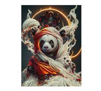Jigsaw Puzzles for Teenagerss 52x38cm/1000pcs Divine Panda Mystic Artwork Puzzle for Adults Hands-on Game Analysis And Logic Parent-child Interaction 52x38cm/1000pcs