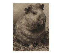 Jigsaw Puzzles for Teenagerss 52x38cm/1000pcs Guinea Pig Pencil Drawing Puzzle for Adults Hands-on Game Analysis And Logic Parent-child Interaction 52x38cm/1000pcs