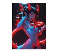 Jigsaw Puzzles for Teenagerss 52x38cm/1000pcs Hot Devil Anime Girl Jigsaw Puzzle Toy Wall Decor Difficult Hard Christmas Birthday Gifts 52x38cm/1000pcs