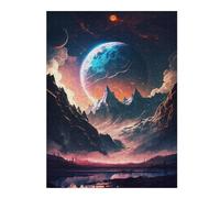 Jigsaw Puzzles for Teenagerss 52x38cm/1000pcs Mystical Alien Landscape Puzzle for Adults Hands-on Game Analysis And Logic Parent-child Interaction 52x38cm/1000pcs