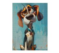 Jigsaw Puzzles for Teenagerss 52x38cm/1000pcs Painted Pooch Portrait Jigsaws for Adults Brain Teaser Game Home Decoration Fun Activities at Home 52x38cm/1000pcs