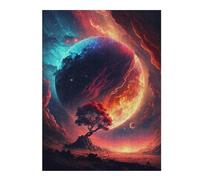 Jigsaw Puzzles for Teenagerss 52x38cm/1000pcs Planetary Harmony A Cosmic Dance of Colors Jigsaw for Adults Fun Games Stress Reliever Difficult And Challenge 52x38cm/1000pcs
