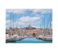 Jigsaw Puzzles for Teenagerss 52x38cm/1000pcs Port De Marseille Jigsaw Puzzle Toy Wall Decor Difficult Hard Christmas Birthday Gifts 52x38cm/1000pcs