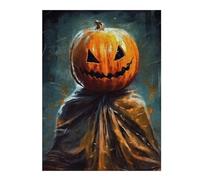 Jigsaw Puzzles for Teenagerss 52x38cm/1000pcs Pumpkin Dummy Evil Adult Jigsaw Family Game Pattern Assembly Fun at Home Activities, 52x38cm/1000pcs