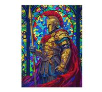 Jigsaw Puzzles for Teenagerss 52x38cm/1000pcs Stained Glass Spartan Jigsaw Puzzle Toy Wall Decor Difficult Hard Christmas Birthday Gifts 52x38cm/1000pcs