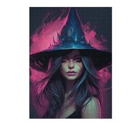 Jigsaw Puzzles for Teenagerss 52x38cm/1000pcs Witch's Enchanted Hat Jigsaws for Adults Brain Teaser Game Home Decoration Fun Activities at Home 52x38cm/1000pcs