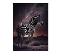 Jigsaw Puzzles for Teenagerss 52x38cm/1000pcs Zebra Under Milky Way Puzzle for Adults Relaxing Games Improve Memory Difficult And Challenge 52x38cm/1000pcs