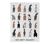 Jigsaw Puzzles for Teenagerss 52x38cm/1000pcsCat Butt Funny Poster Puzzle for Adults Relaxing Games Improve Memory Difficult And Challenge 52x38cm/1000pcs