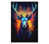 Jigsaw Puzzles for Teenagerss 75x50cm/1000pcs Amazing Deers Colorful Puzzle for Adults Relaxing Games Improve Memory Difficult And Challenge 75x50cm/1000pcs