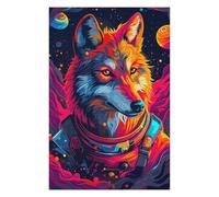 Jigsaw Puzzles for Teenagerss 75x50cm/1000pcs Astronaut Wolf Space Jigsaw Puzzle Relaxing Games Pattern Assembly Difficult And Challenge 75x50cm/1000pcs